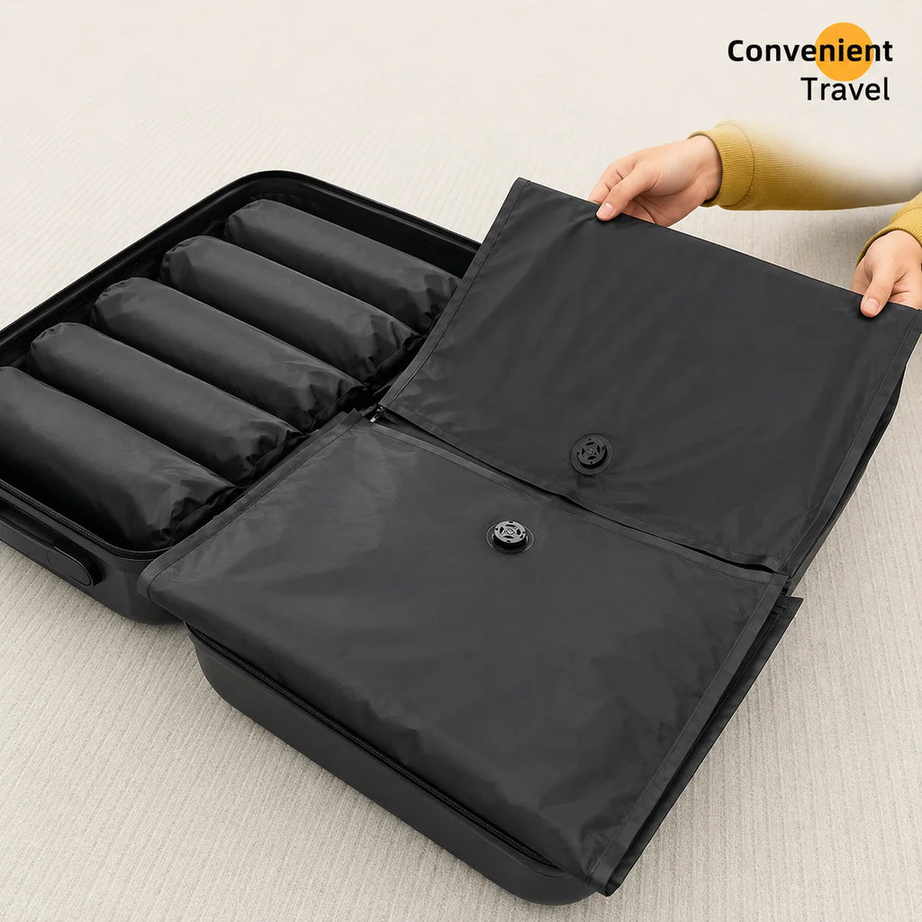 Portable Hand-Held Travel Vacuum Compression Bag – Space Saving Packing