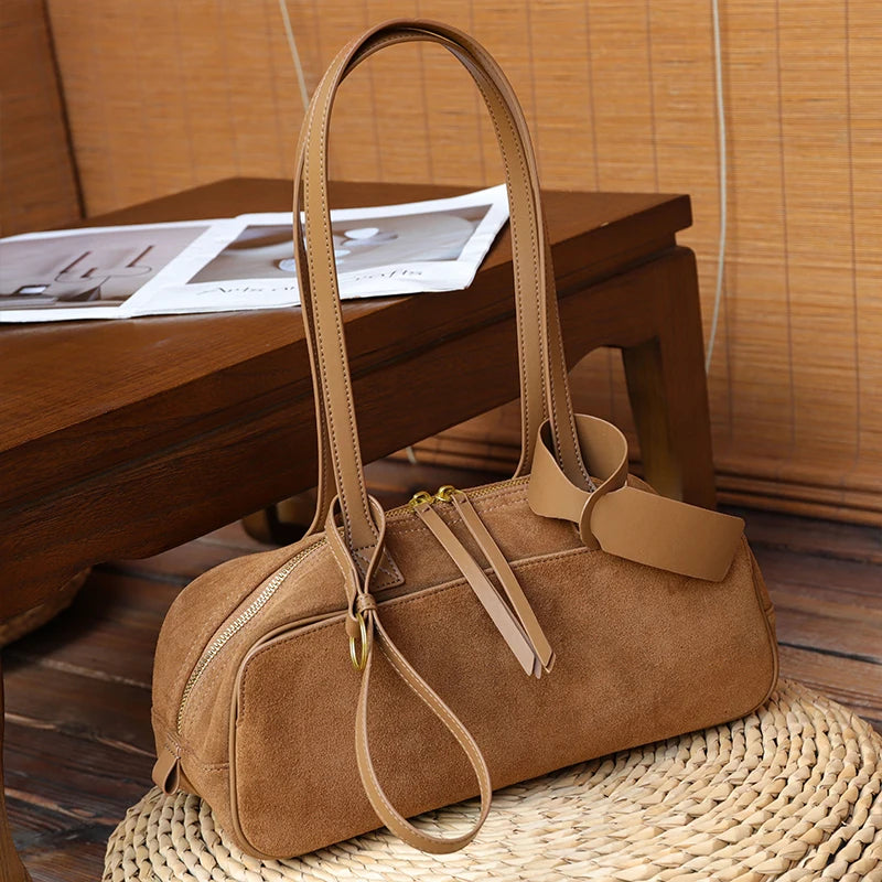 Women's Suede Shoulder Bag