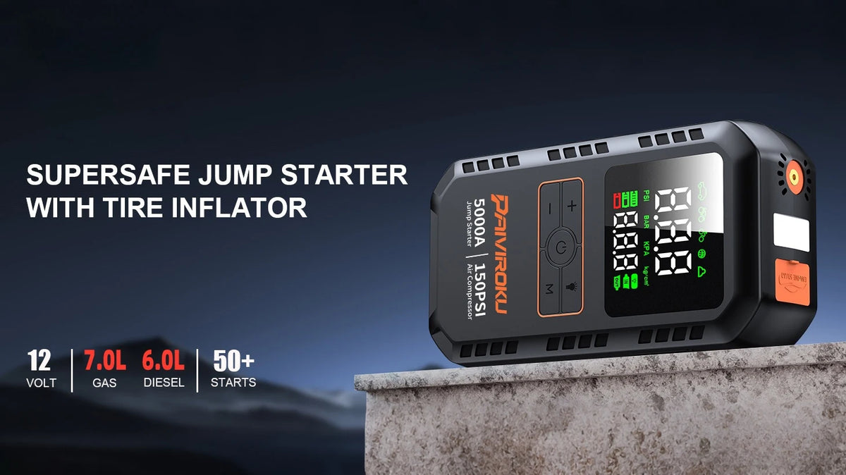 Northbound 4-in-1 Jump Starter — Portable Power Bank with Air Compressor