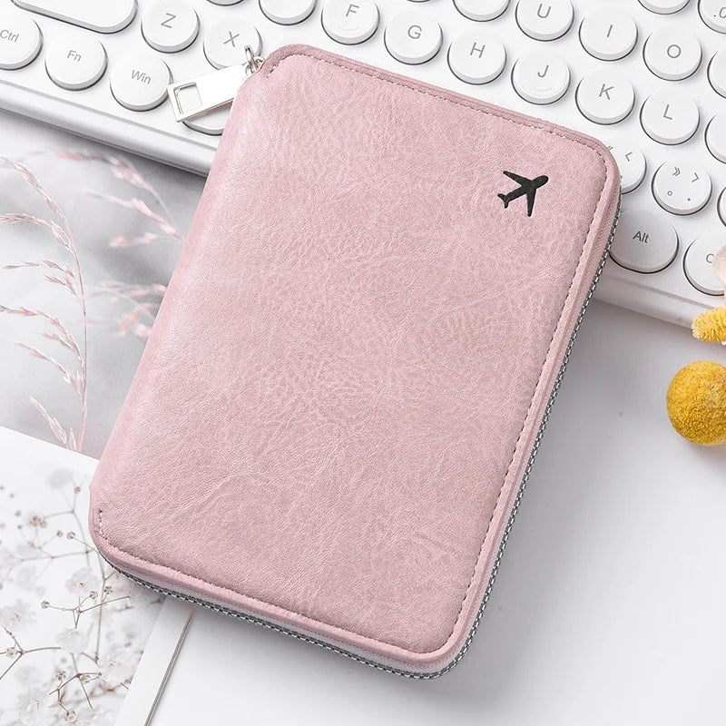Zippered Passport & ID Case – Large Capacity Ticket & Card Organiser