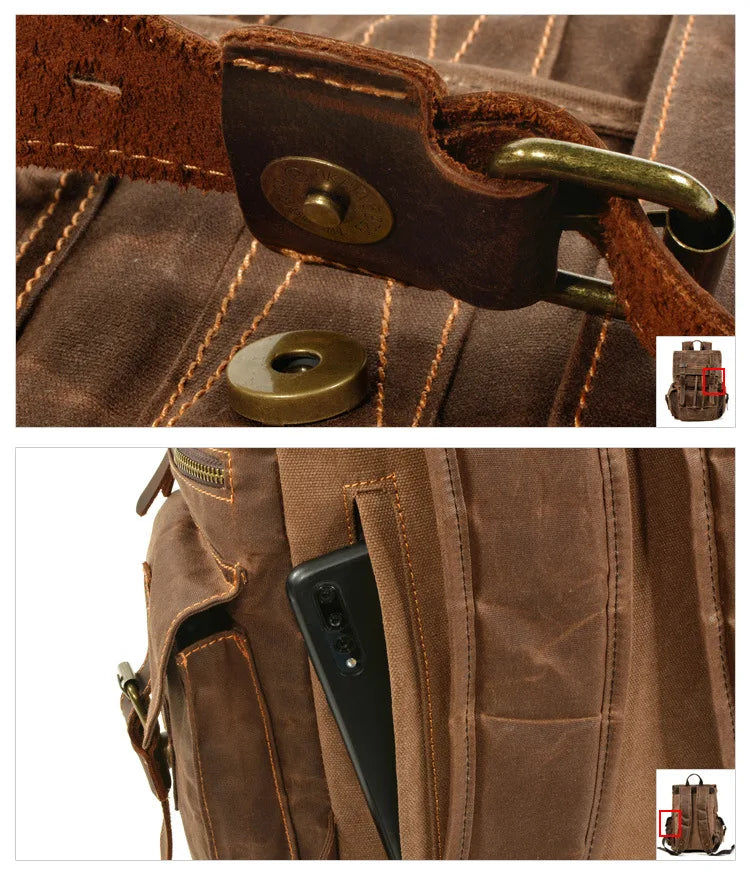 Vintage Canvas Laptop Backpack