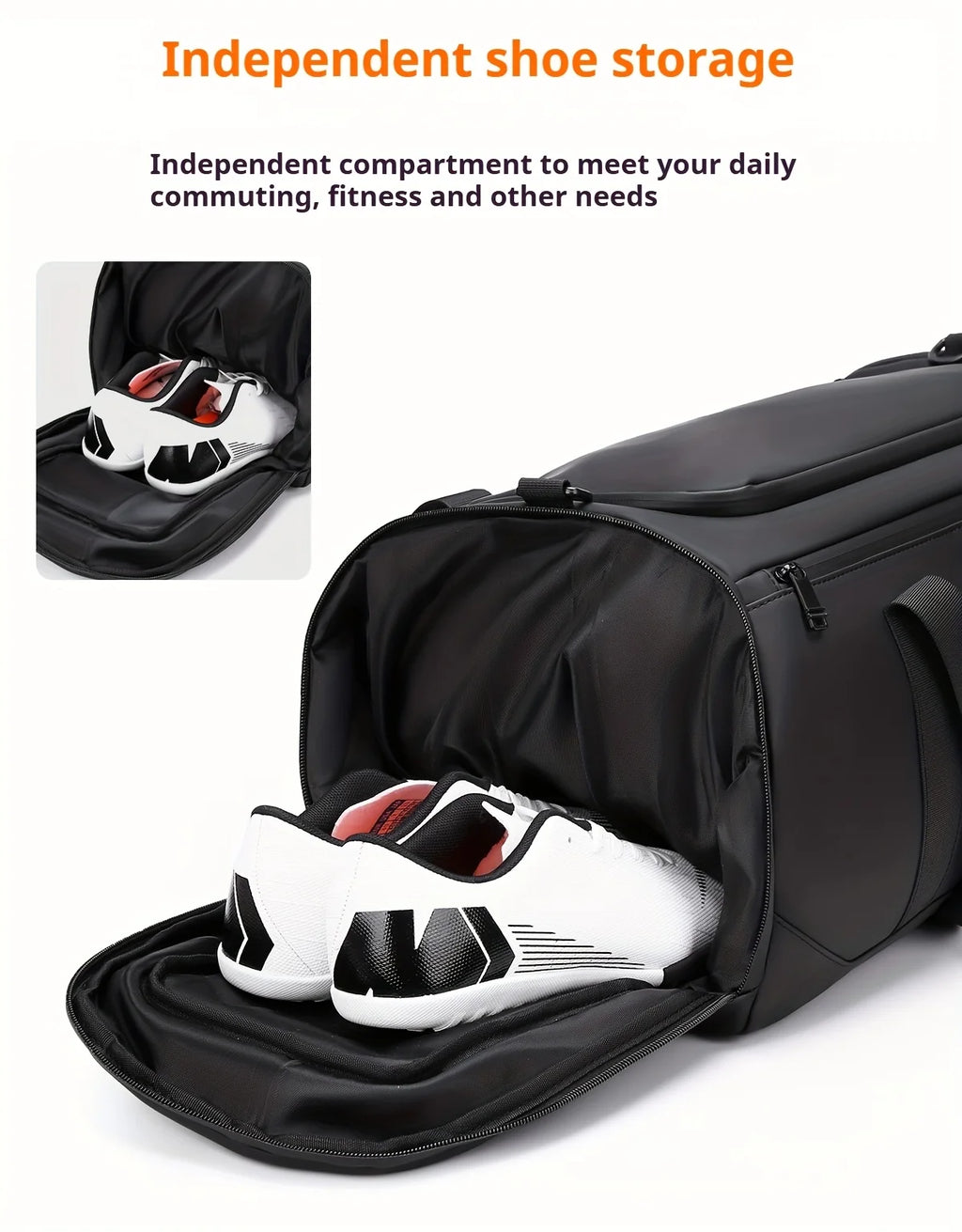 Large Travel Duffel Bag — Sports Gym & Weekend Overnight Bag