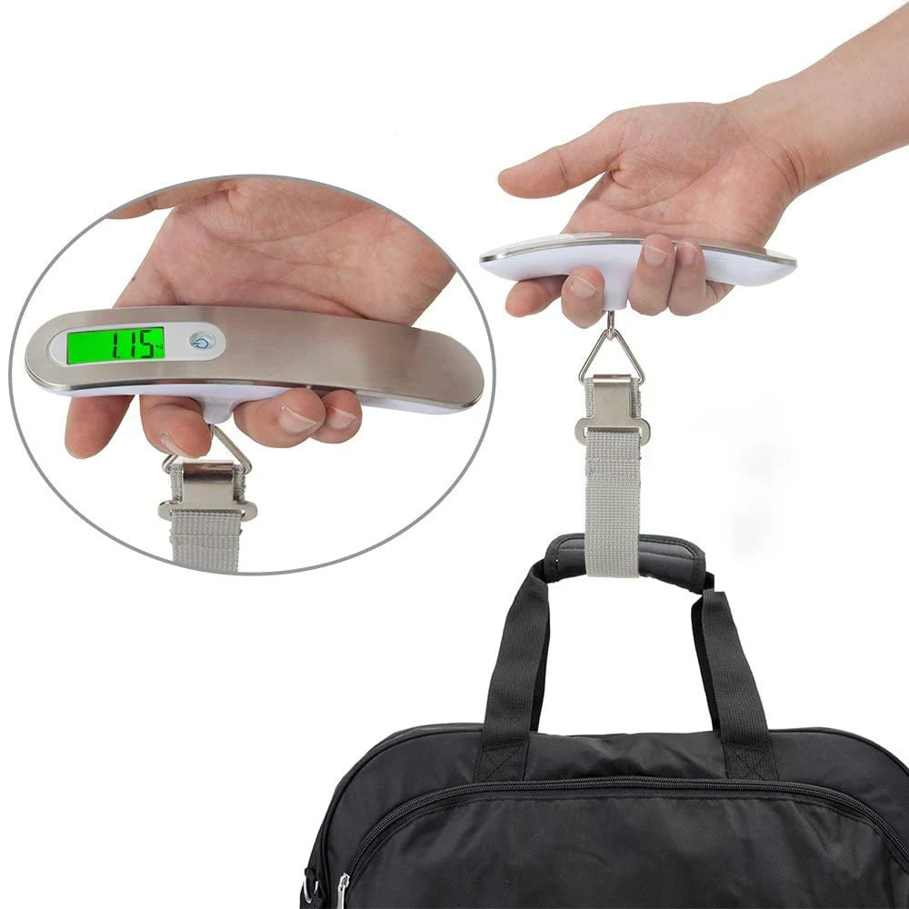 LCD Digital Luggage Scale 50kg — Precision Hook Hanging Weigher