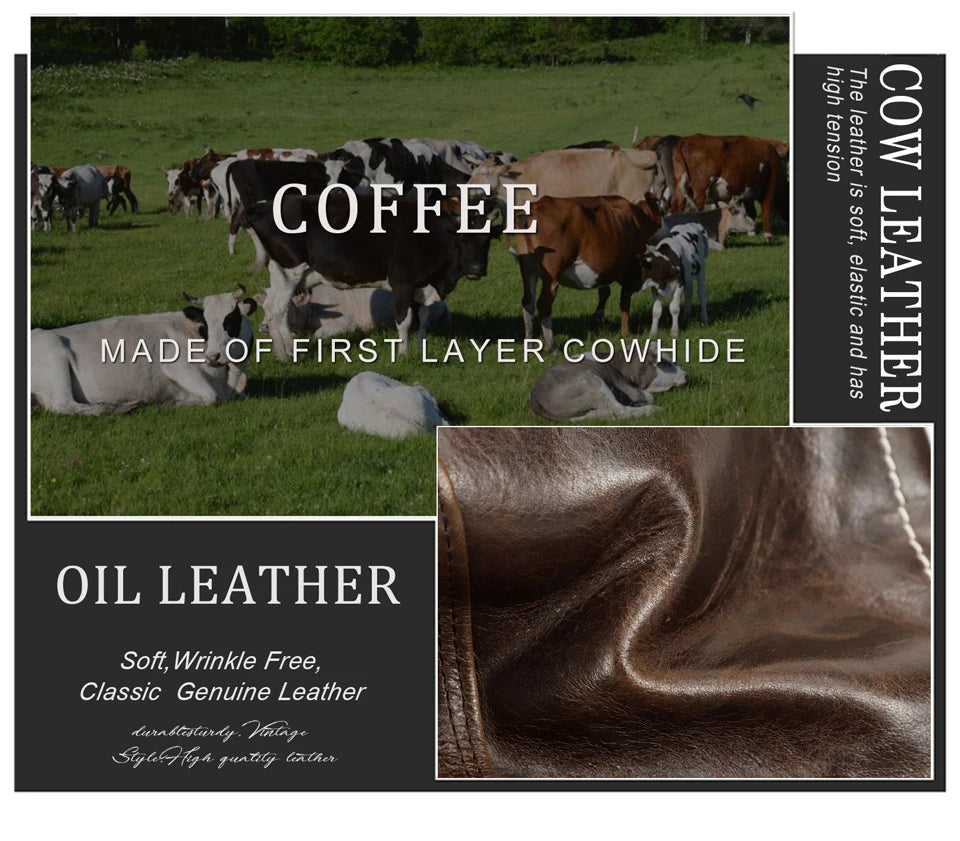 Men's RFID Leather Wallet with AirTag Holder