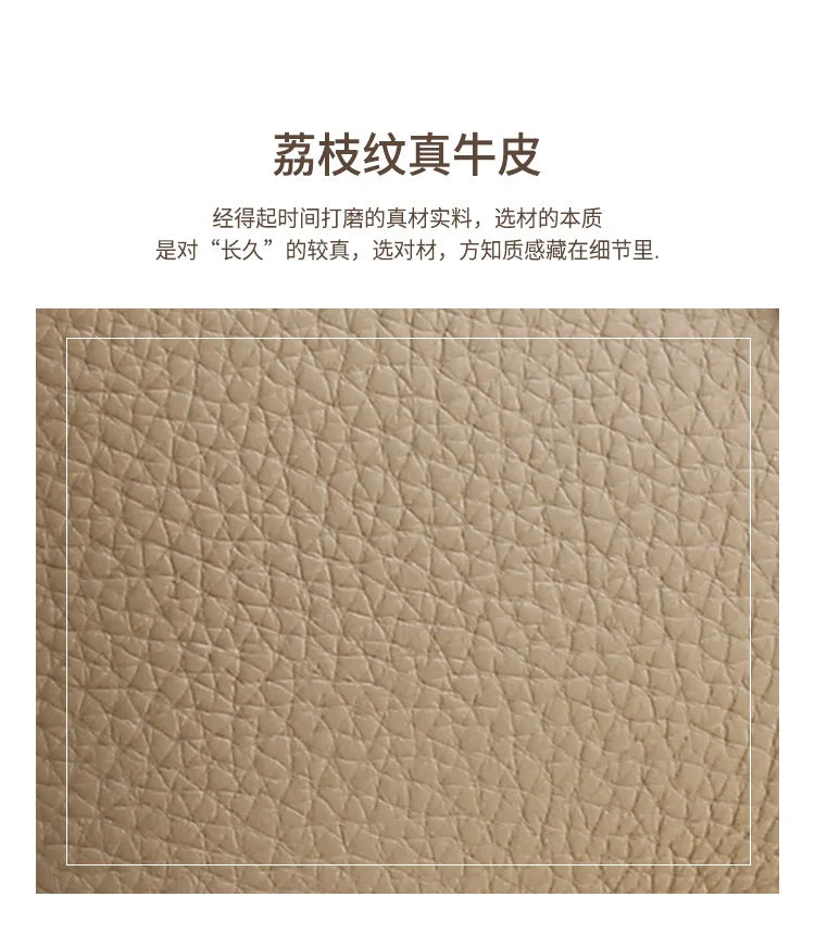 Genuine Leather Travel Cosmetic Bag