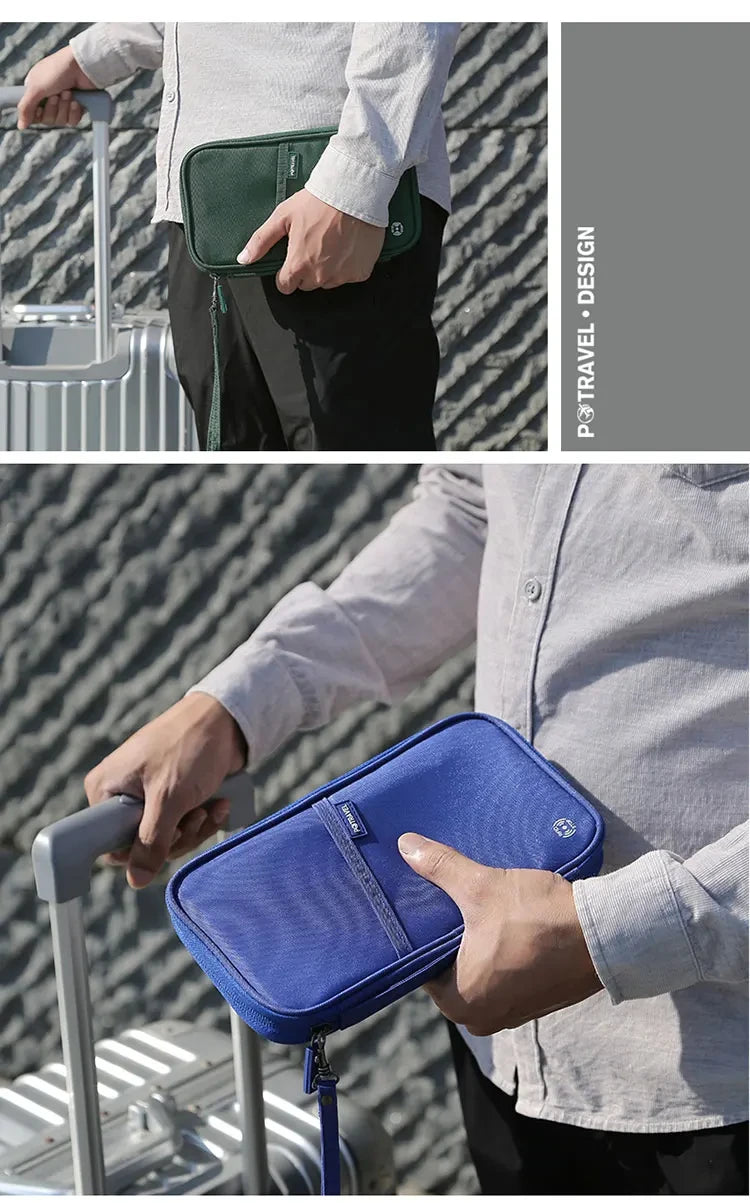 RFID Travel Passport Holder — Waterproof Document Wallet