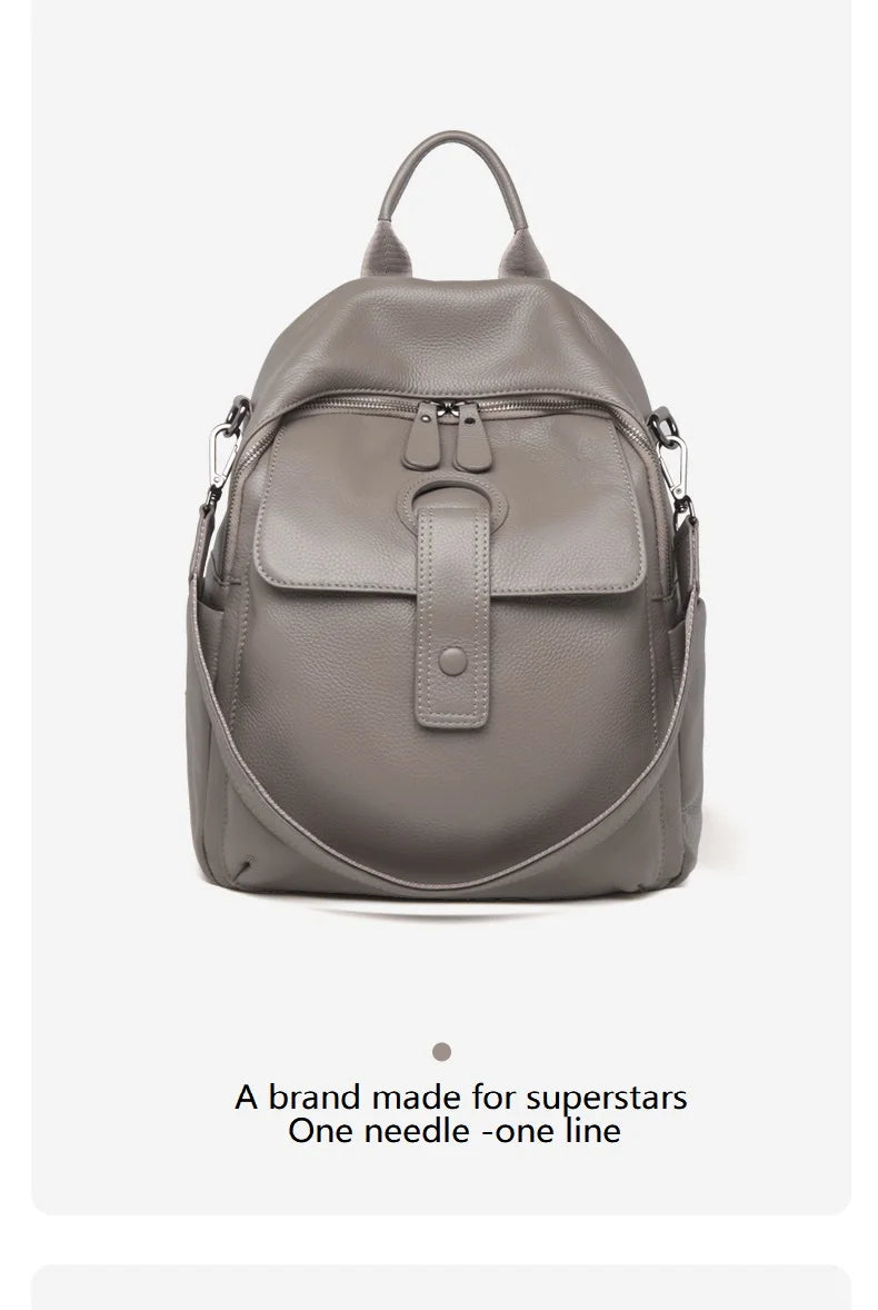 Women's Waterproof Leather Work Backpack