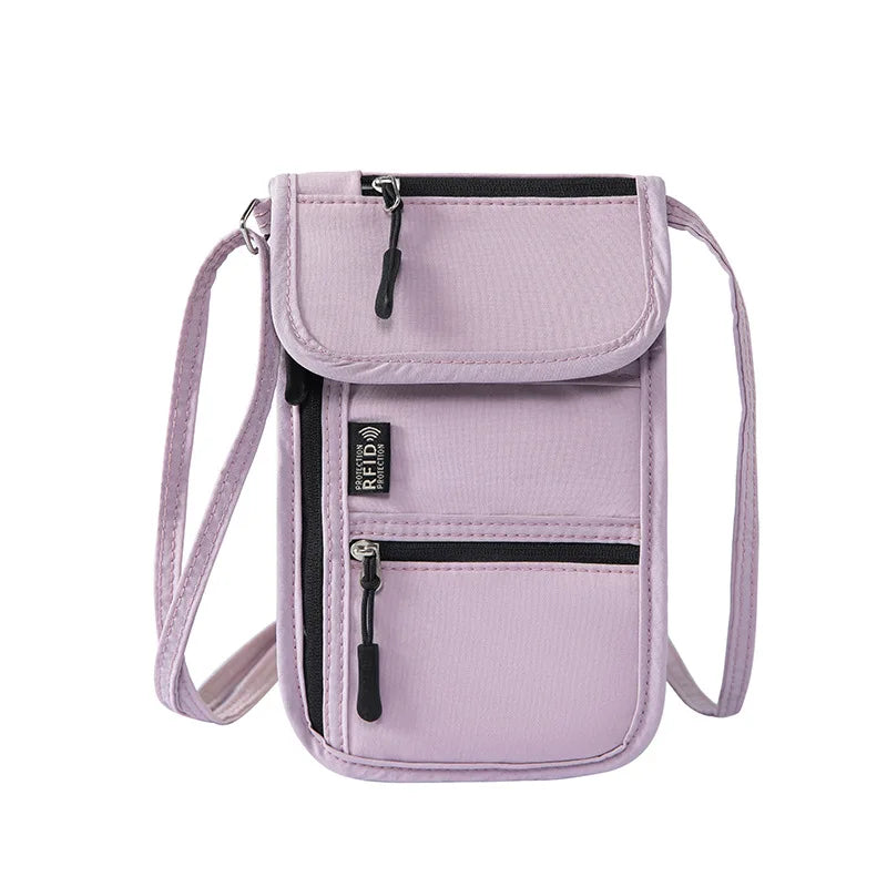 Portable Passport & ID Card Holder with Lanyard – Travel Crossbody Organiser