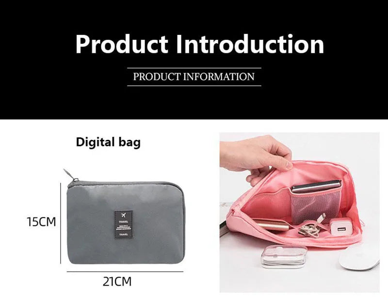 Travel Storage Bags Set – Clothes, Toiletries & Shoes Packing Organisers