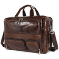 Men's Leather Shoulder Briefcase