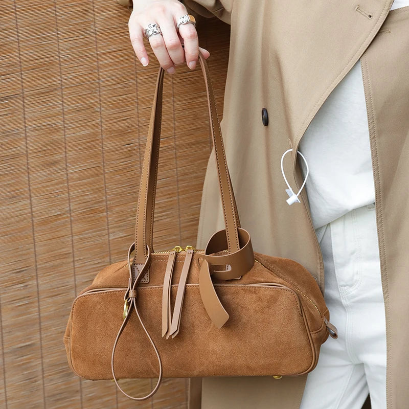 Women's Suede Shoulder Bag
