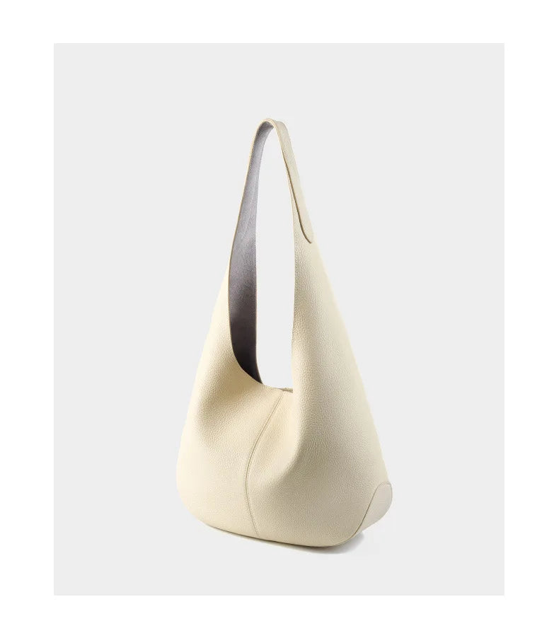 Women's Soft Leather Bucket Shoulder Bag