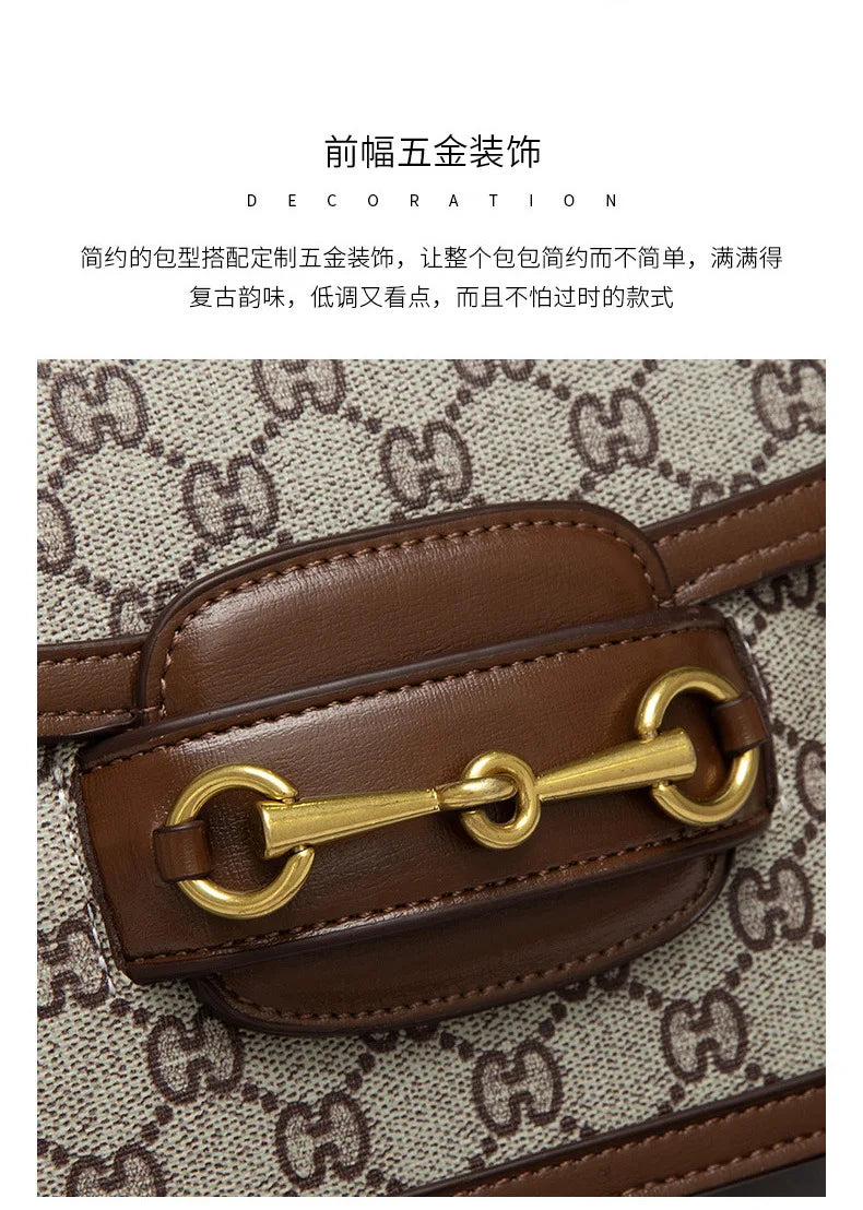 Women's Genuine Leather Saddle Bag – Crossbody Shoulder Bag