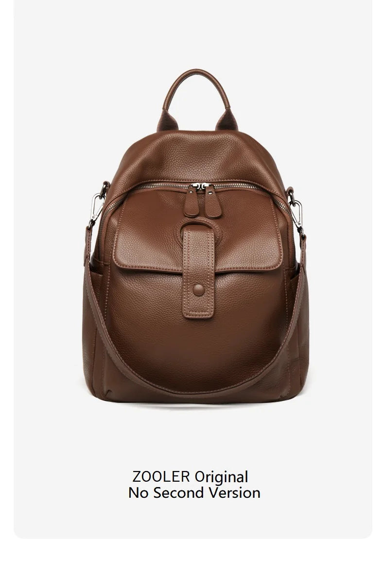 Women's Waterproof Leather Work Backpack