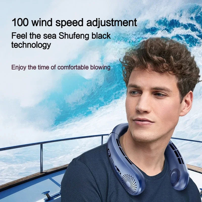 Northbound Wearable Neck Fan — Hands-Free 5-Speed Portable Cooling Fan