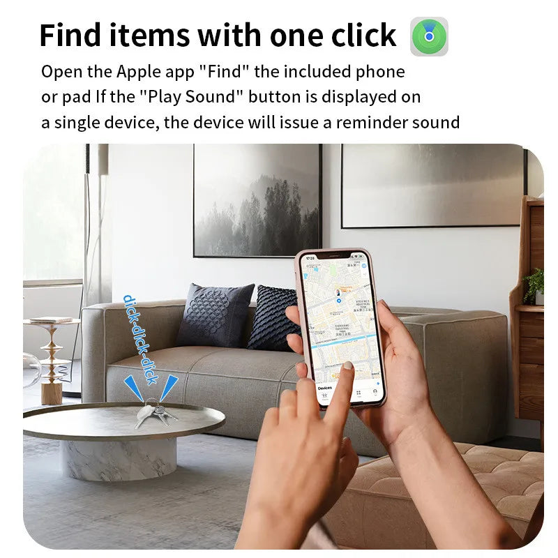 Bluetooth Smart Tag | Apple Find My Tracker (iOS)