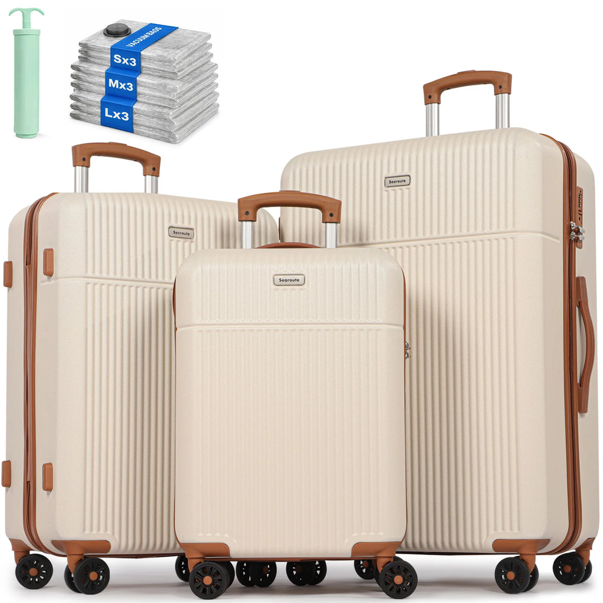 Northbound 3-Piece Hard Shell Luggage Set — 21", 24" & 28" Suitcases