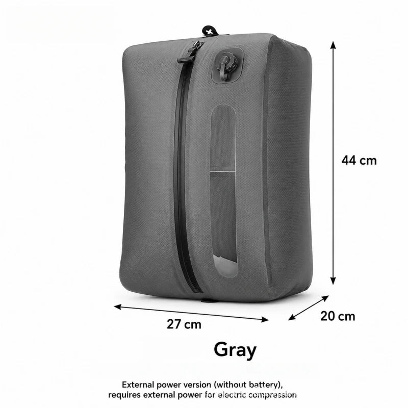 Travel Vacuum Compression Bag with Electric USB Pump – Airline Approved Packing Cube