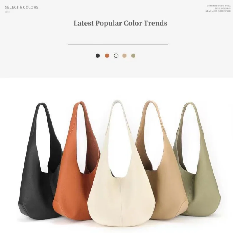 Women's Soft Leather Bucket Shoulder Bag