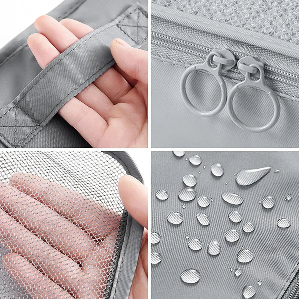 7-Piece Transparent Compression Packing Cubes – Luggage Organiser Set
