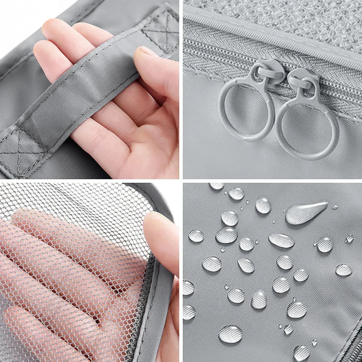 7-Piece Transparent Compression Packing Cubes – Luggage Organiser Set