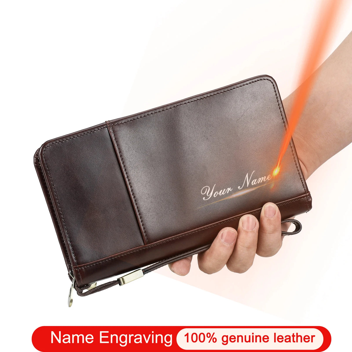 Leather Family Passport Clutch