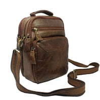 Canvas & Leather Messenger Bag