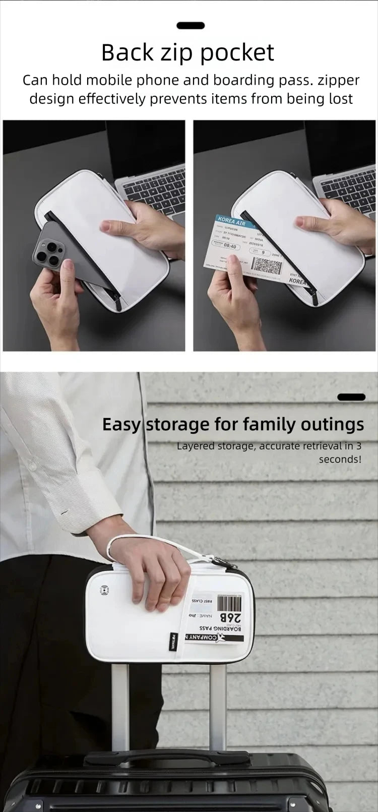 RFID Travel Passport Holder — Waterproof Document Wallet