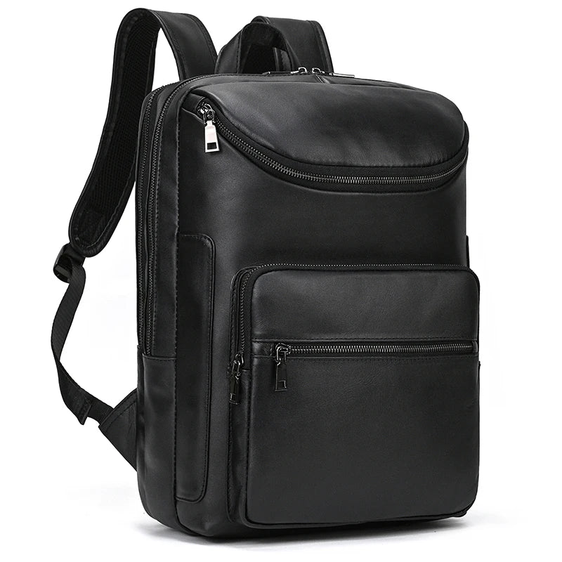Unisex Vintage Crazy Horse Leather Backpack