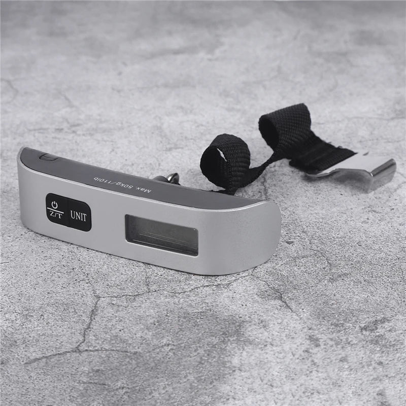 Portable Digital Luggage Scale — 110lb/50kg LCD Hanging Weigher