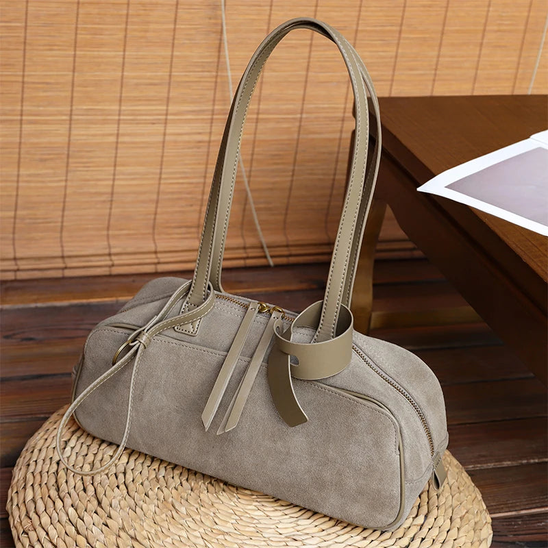 Women's Suede Shoulder Bag