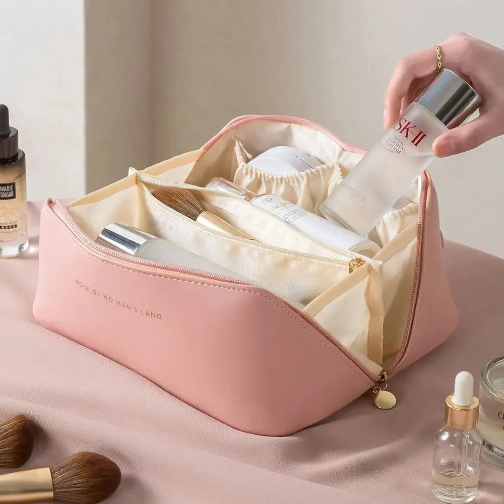Zip-Around Travel Cosmetic Case