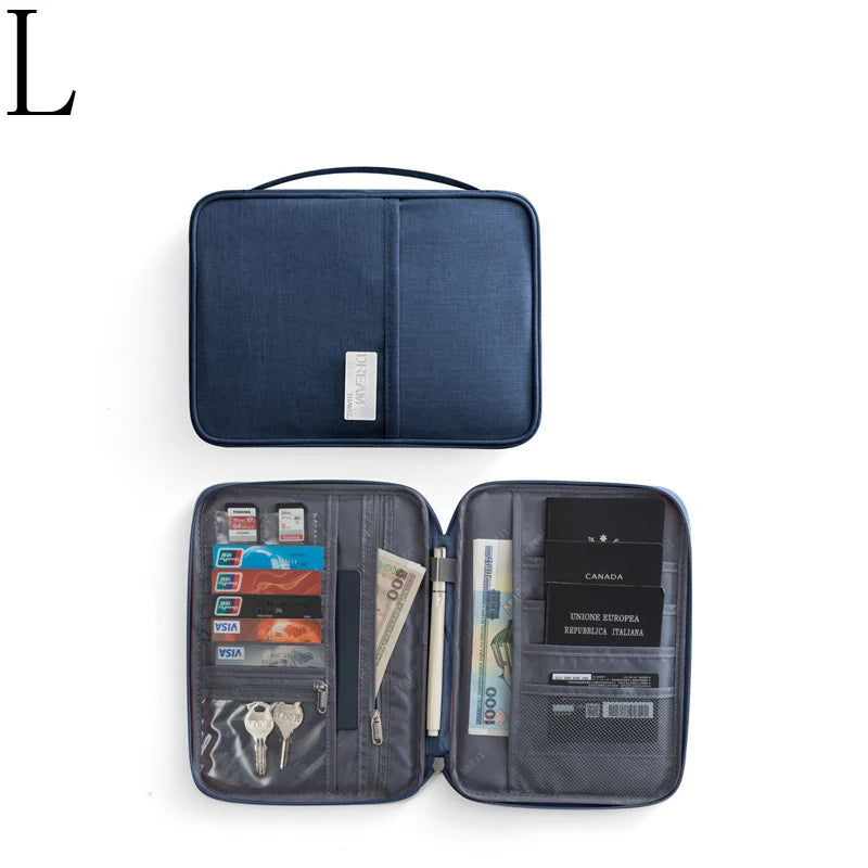 Family Passport Wallet & Multi-Functional Travel Document Organiser