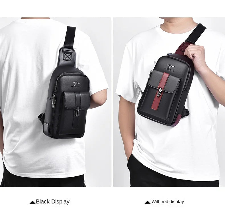 Northbound Waterproof Messenger Bag — PU Leather Laptop & Travel Bag
