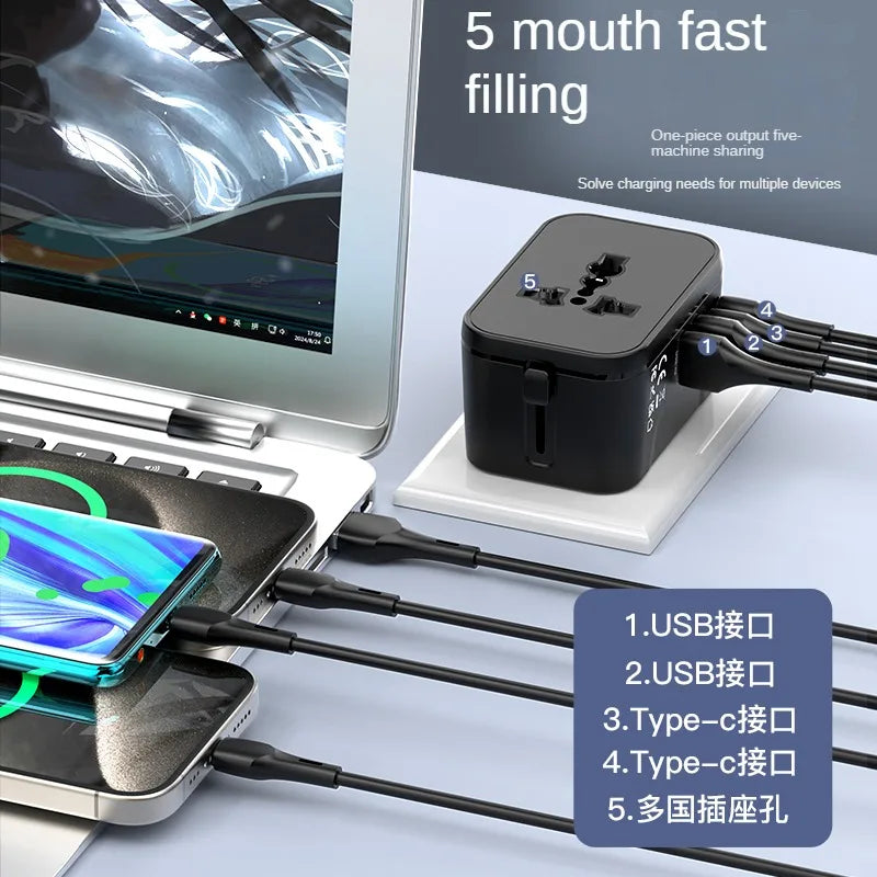 Northbound Multi-Port Travel Charger — Fast Charge Worldwide Adapter
