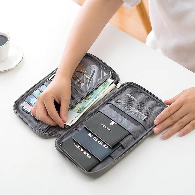 Family Passport Wallet & Multi-Functional Travel Document Organiser
