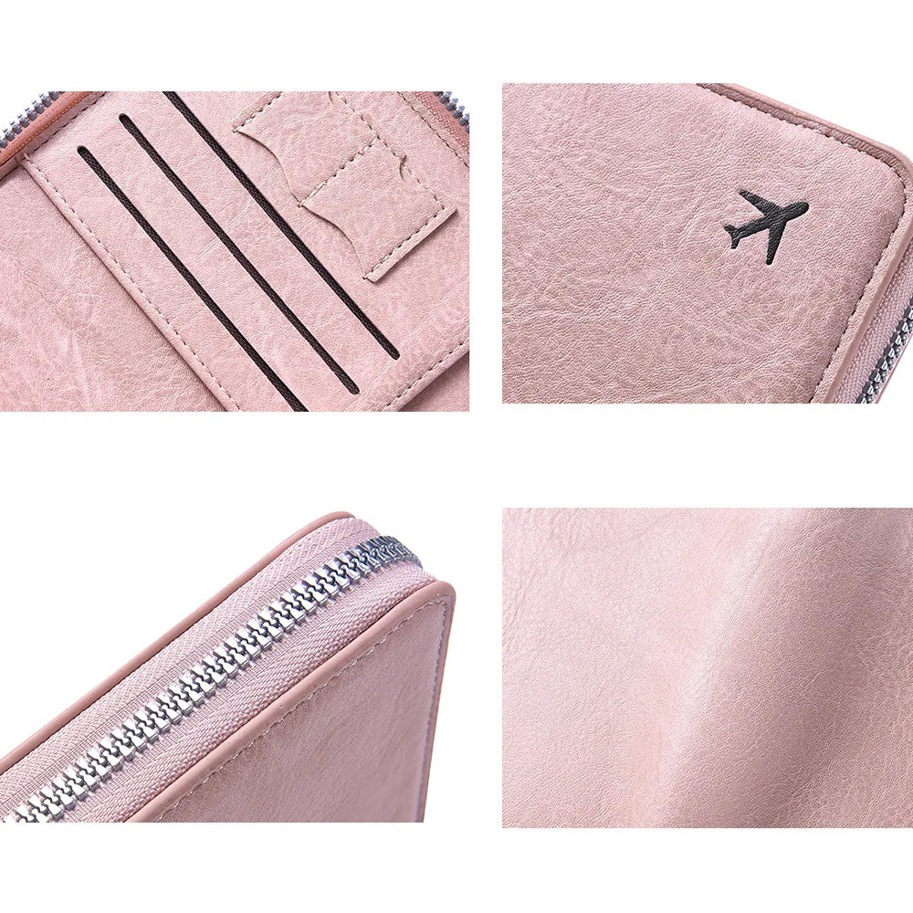 Zippered Passport & ID Case – Large Capacity Ticket & Card Organiser