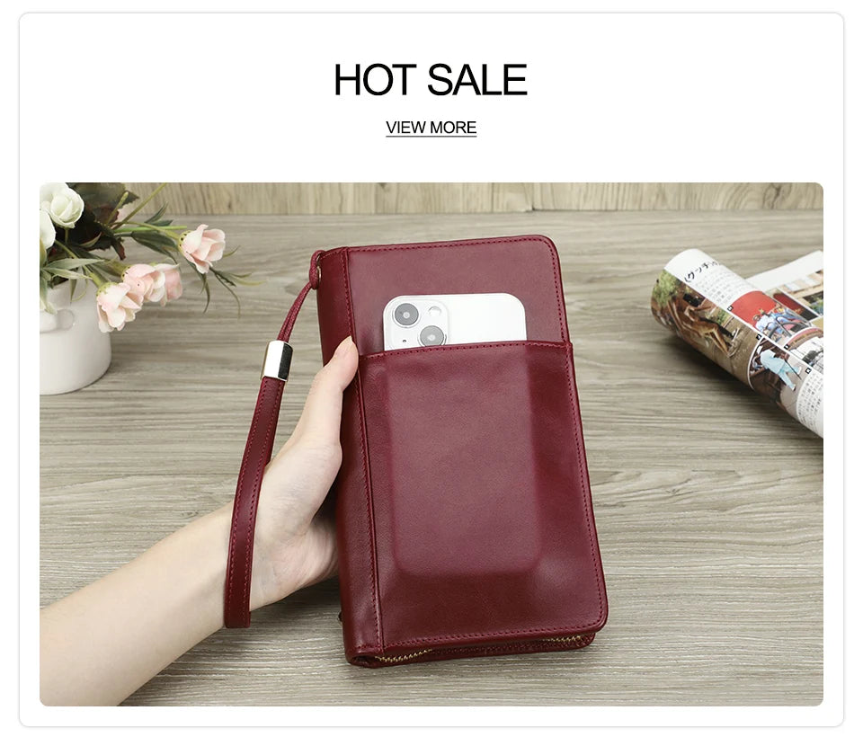 Leather Family Passport Clutch