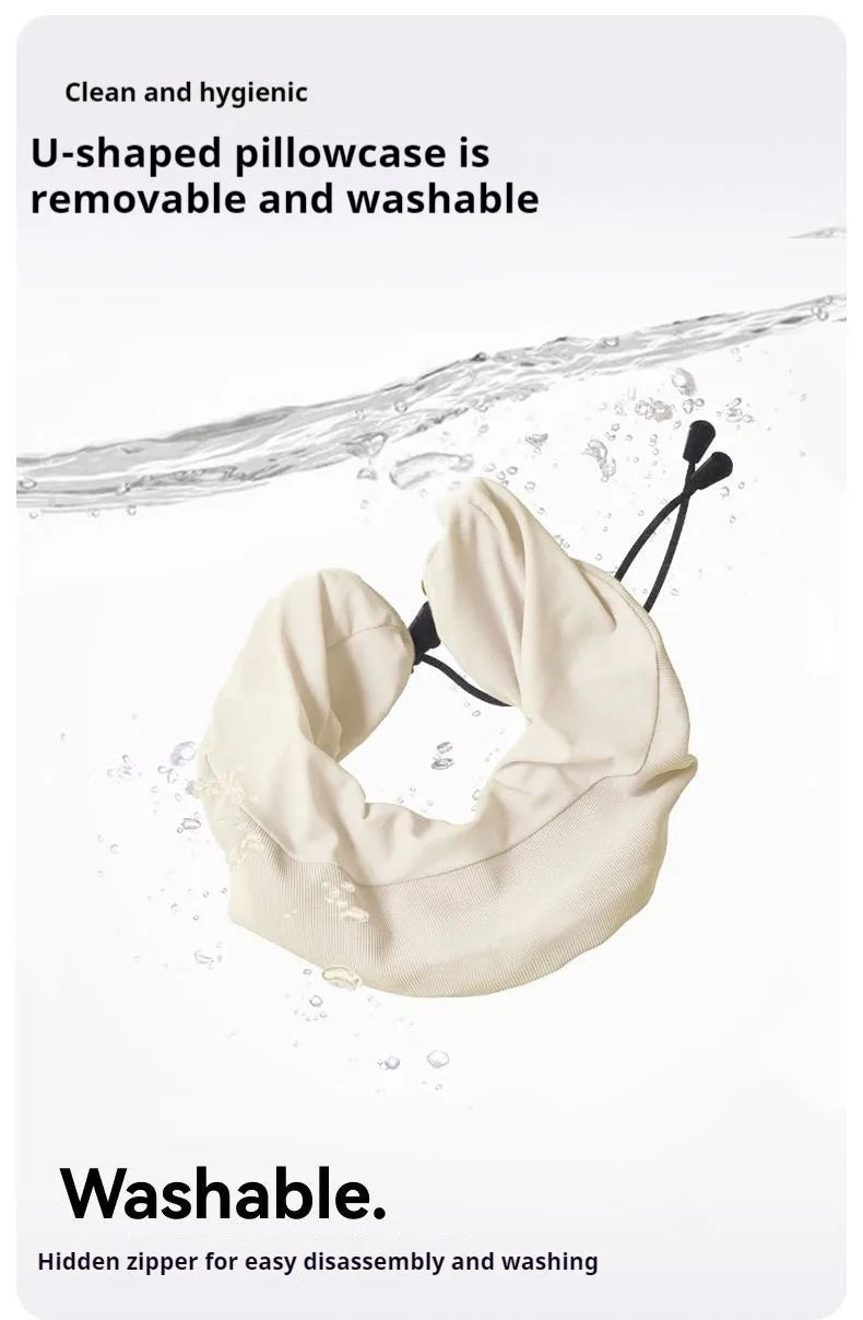 Memory Foam Travel Pillow — Soft Neck Cushion for Flights & Long Journeys
