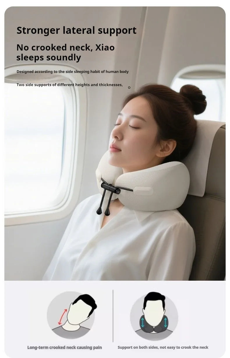 Memory Foam Travel Pillow — Soft Neck Cushion for Flights & Long Journeys