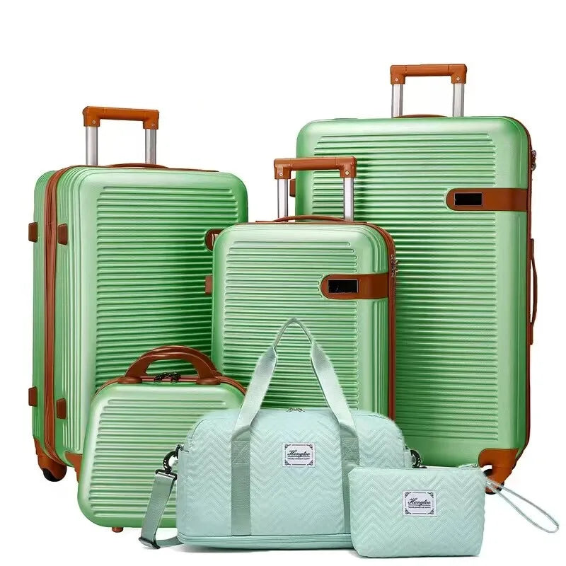 Northbound 6-Piece Luggage Set — TSA Suitcases with Vanity Case & Bags