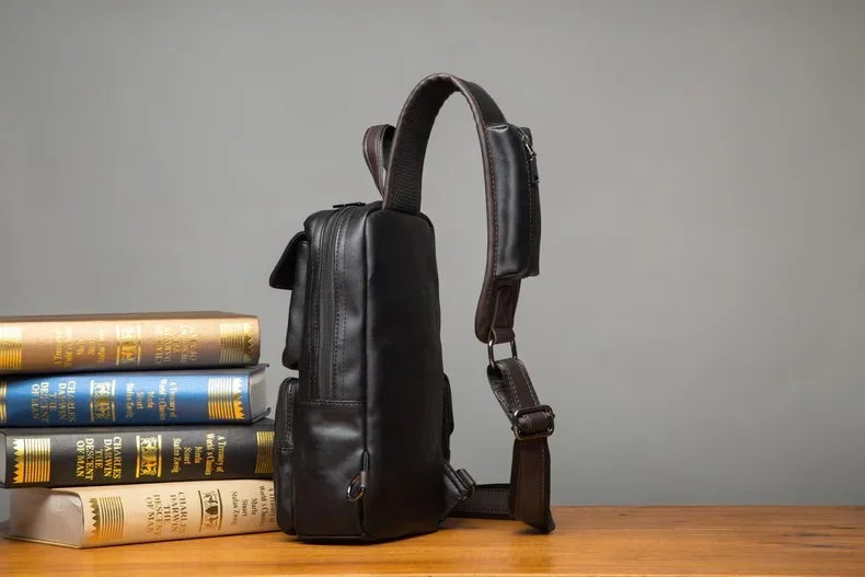Northbound Waterproof Crossbody Bag — Lightweight PU Leather Shoulder Bag