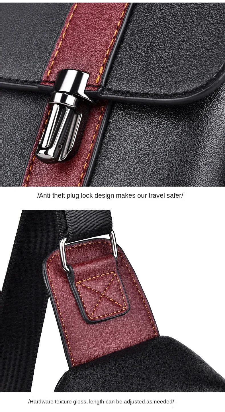 Northbound Waterproof Messenger Bag — PU Leather Laptop & Travel Bag