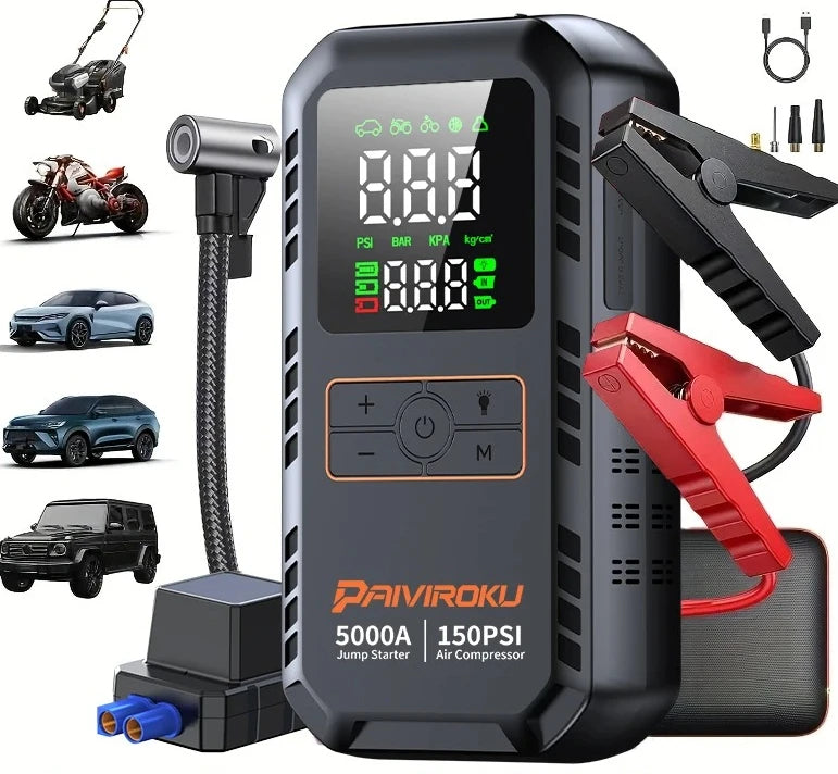 Northbound 4-in-1 Jump Starter — Portable Power Bank with Air Compressor