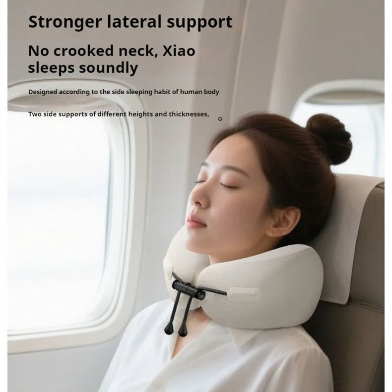 Memory Foam Travel Pillow — Soft Neck Cushion for Flights & Long Journeys
