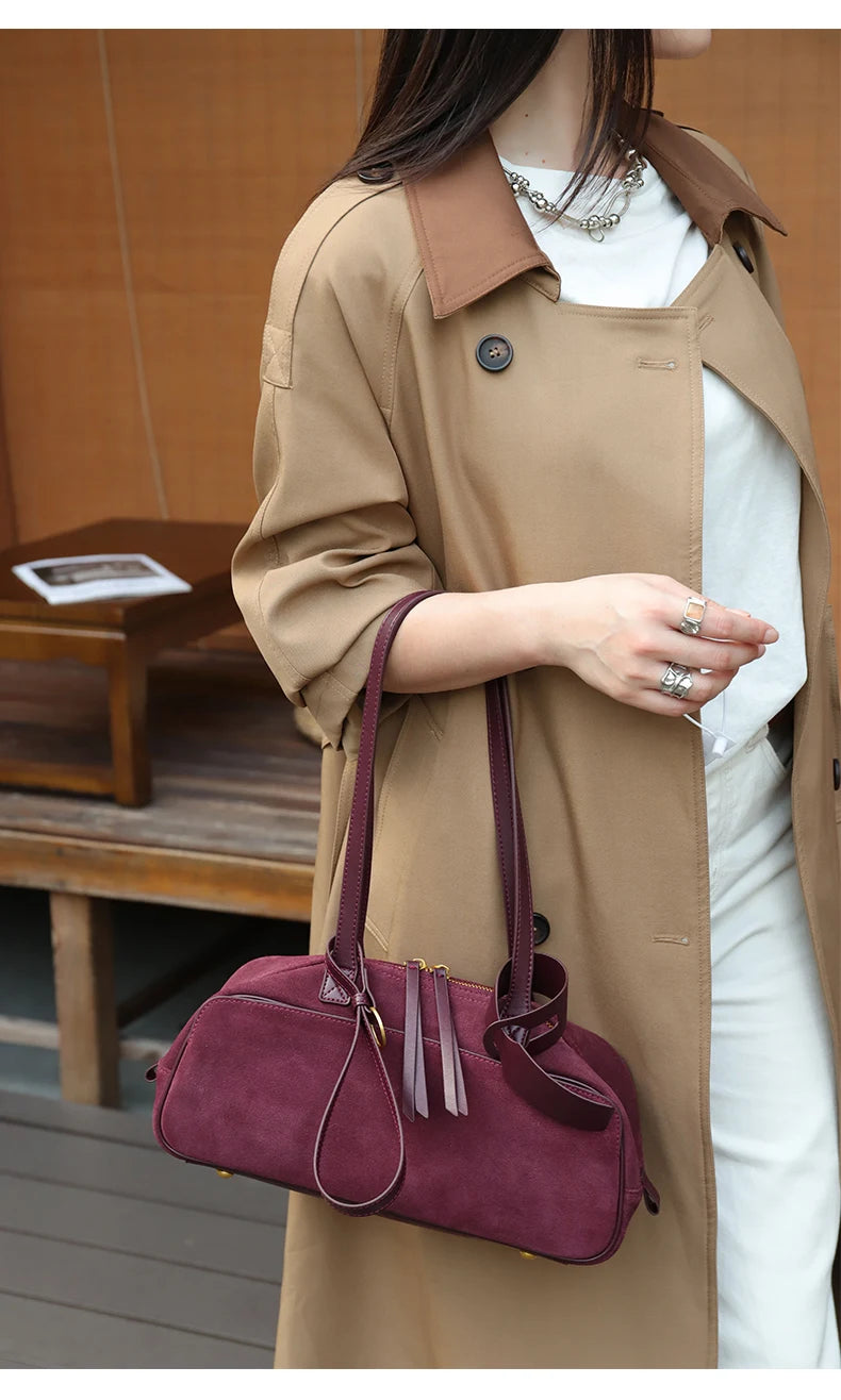 Women's Suede Shoulder Bag