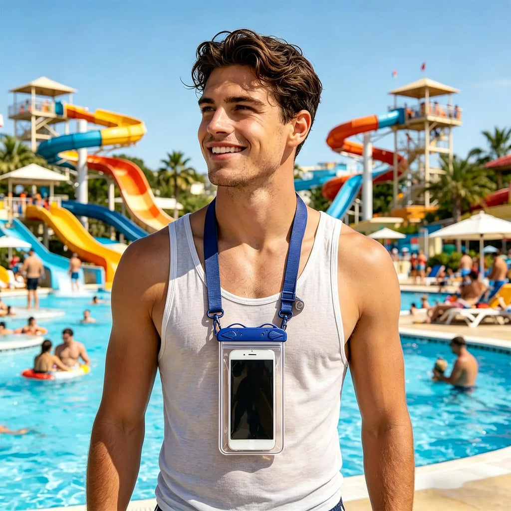 Waterproof Phone Pouch with Lanyard