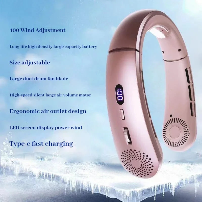 Northbound Wearable Neck Fan — Hands-Free 5-Speed Portable Cooling Fan
