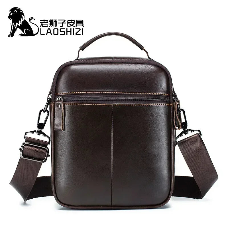 Genuine Leather Crossbody Messenger Bag – Luxury Satchel