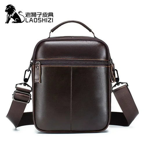 Genuine Leather Crossbody Messenger Bag – Luxury Satchel